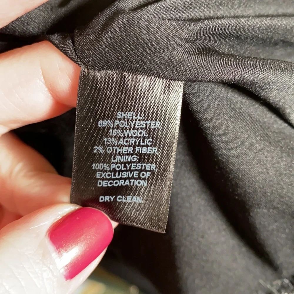 White House Black Market Tweed Peplum ZipUp Blazer - Picture 6 of 8